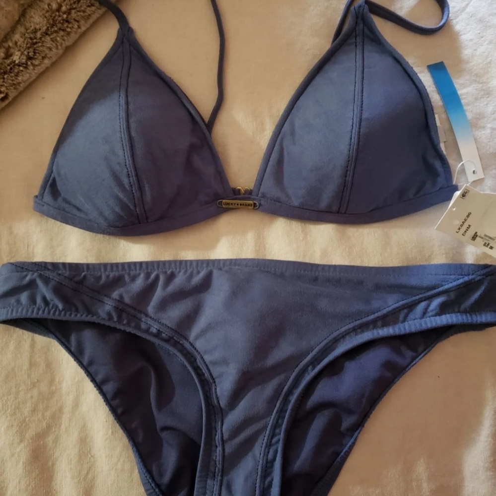 Luck Brand Suede Bikini